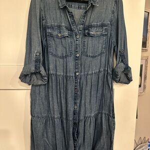 Velvet Heart Blue Long Sleeve Dress